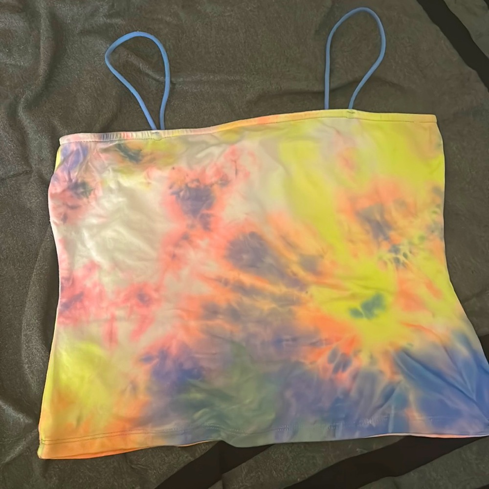 Like new soft tube top with strings